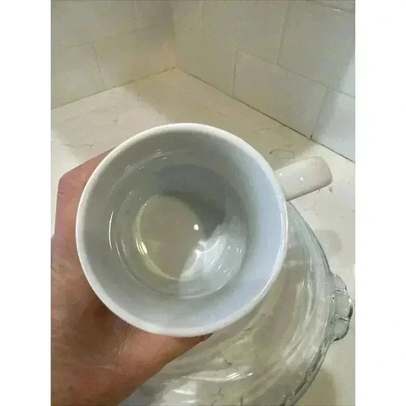 Pottery Barn Christmas Reindeer Mug Cup Hip Dancer Holiday Santa - Picture 9 of 10